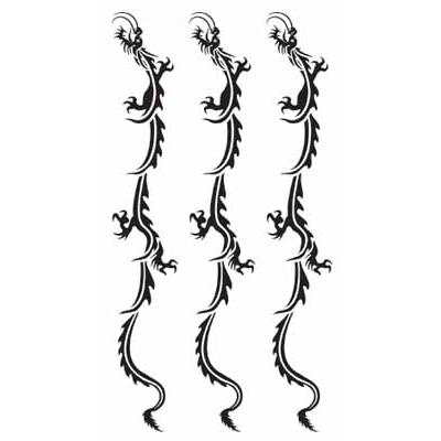 タトゥーシール 腕輪・黒龍 タトゥーシール 腕輪・黒龍