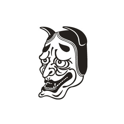 タトゥーシール 黒般若(小) タトゥーシール 黒般若(小)