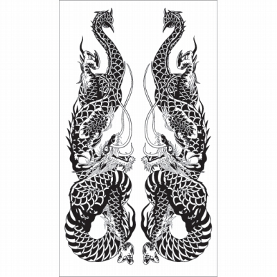 タトゥーシール 双頭龍 タトゥーシール 双頭龍