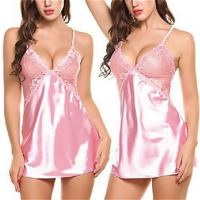 甘いツヤ感推しのピンクベビードール 甘いツヤ感推しのピンクベビードール