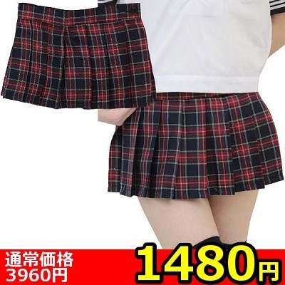 【1480円★数量限定】超ミニチェックスカート単品 M<お一人様1点限り> 【1480円★数量限定】超ミニチェックスカート単品 M<お一人様1点限り>