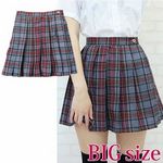チェック柄プリーツスカート　ＢＩＧ(コスプレ衣装)